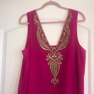 Pink Lilly Pulitzer Silk Shift Dress